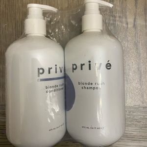 Prive shampoo and conditioner